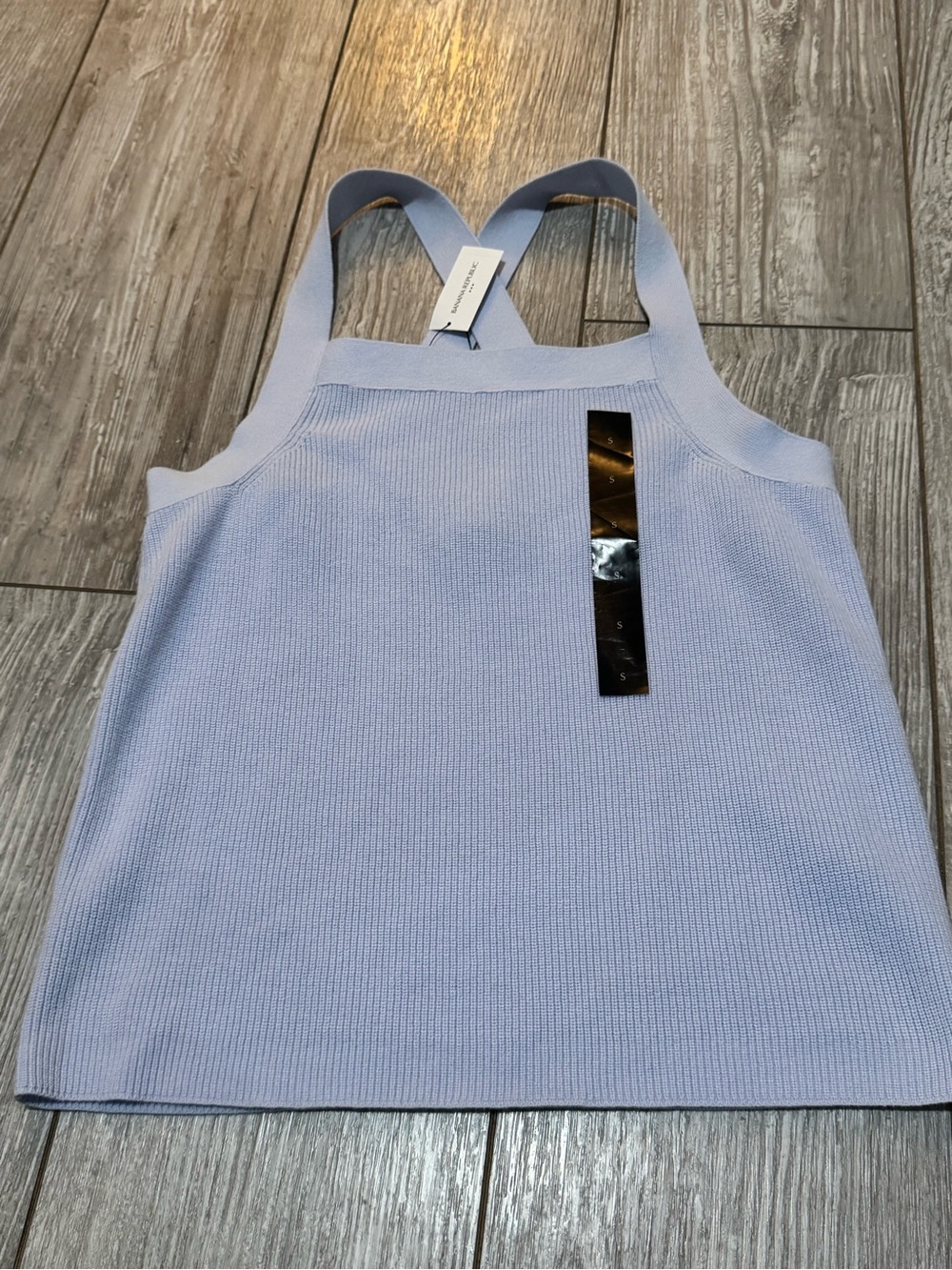 Banana Republic Women's Ribbed Tank Top - Light Lavender Blue NWT